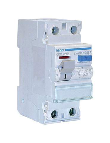 Interruttore Differenziale 2P 0,03 25A HAGER - CDC724H