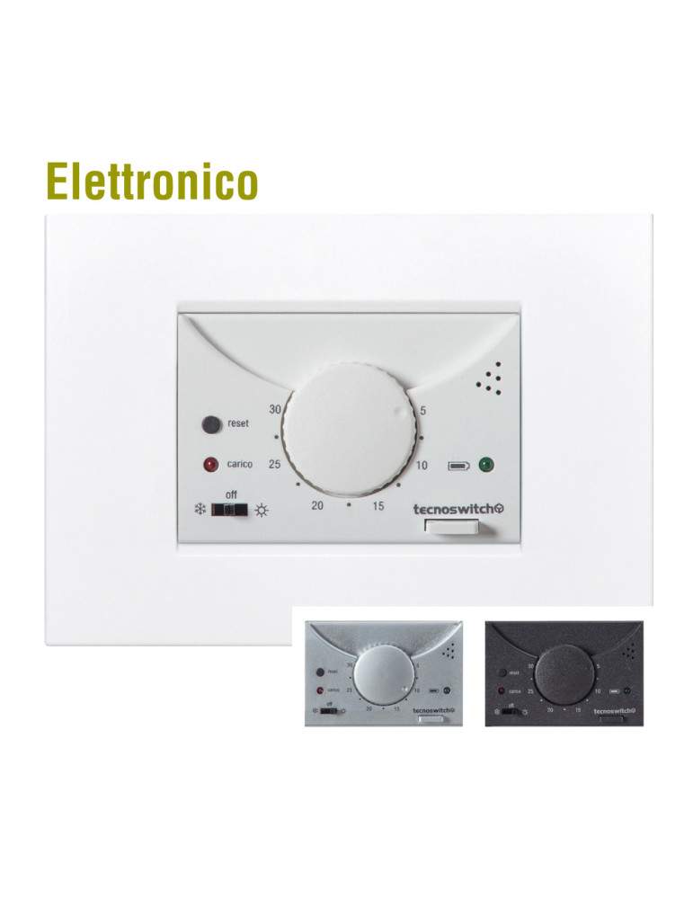 Termostato Elettronico Da Incasso 503 Cromato TECNOSWITCH - TE215CR