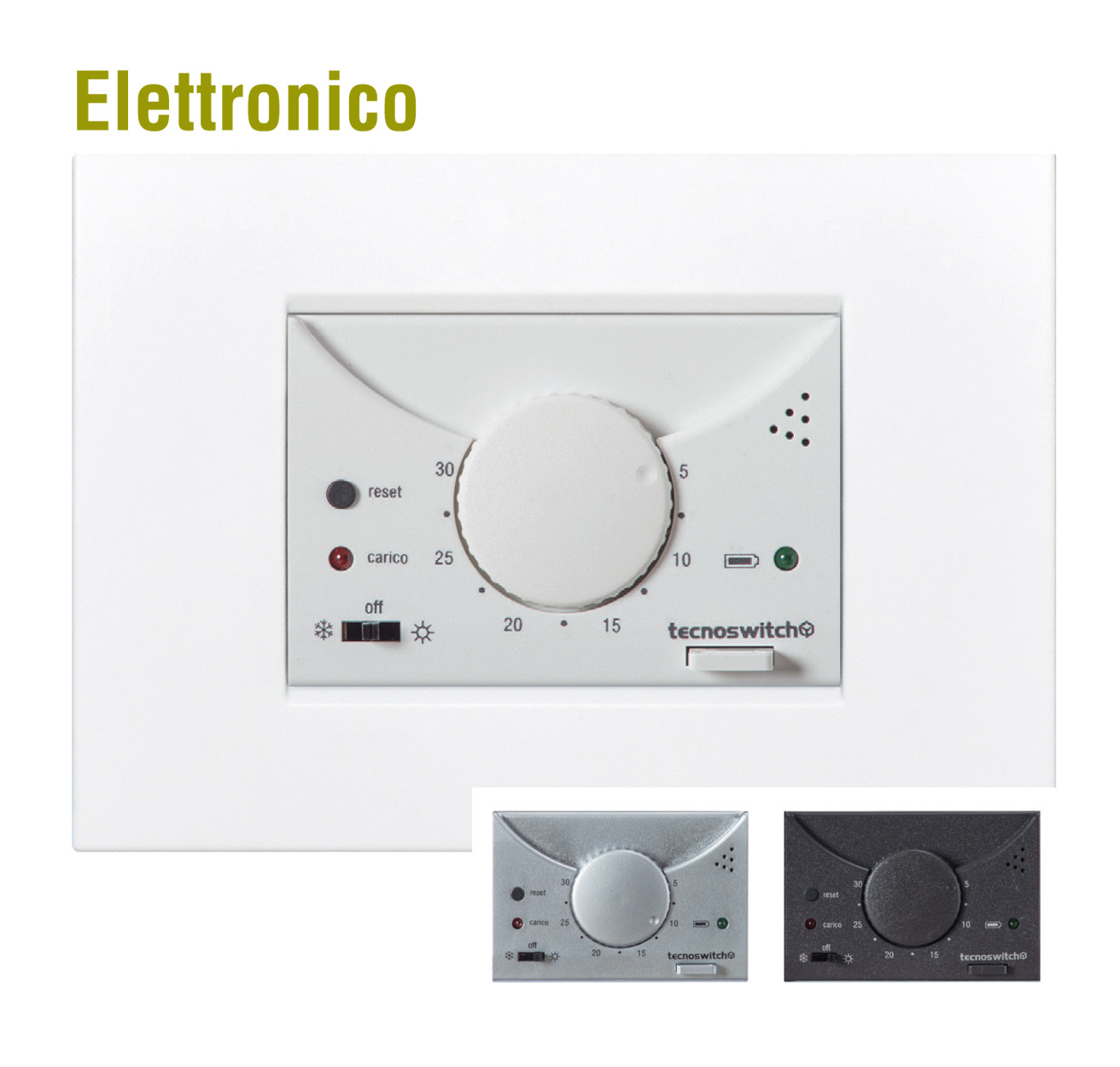 Termostato Elettronico Da Incasso 503 Cromato TECNOSWITCH - TE215CR