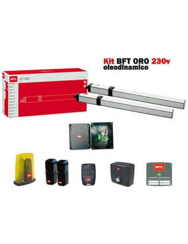Kit Automazione Cancello Battente Oleodinamico ORO KIT 230v 180kg -Garanzia Italia-  BFT - 2611902