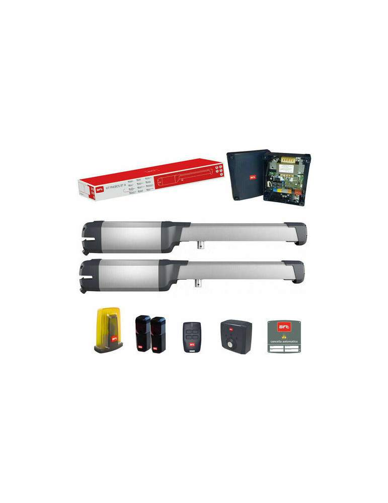 Kit Automazione Cancello Battente PHOBOS 230v 400kg A25 -Garanzia Italia- BFT - 2611927