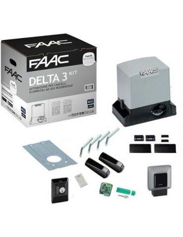 Kit Automazione Cancello Scorrevole Delta3 230v 900kg -Garanzia Italia- FAAC - 105630445