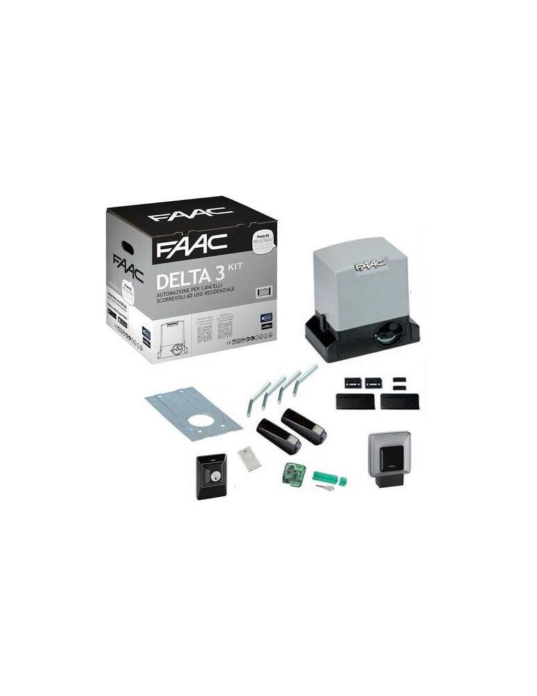 Kit Automazione Cancello Scorrevole DELTA 3 230v 900kg -Garanzia Italia- FAAC - 105630445
