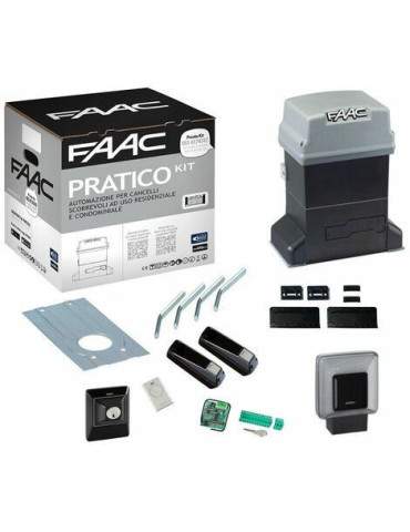 Kit Automazione Cancello Battente A Bagno D'olio PRATICO KIT 230v 600kg -Garanzia Italia- FAAC - 10564944