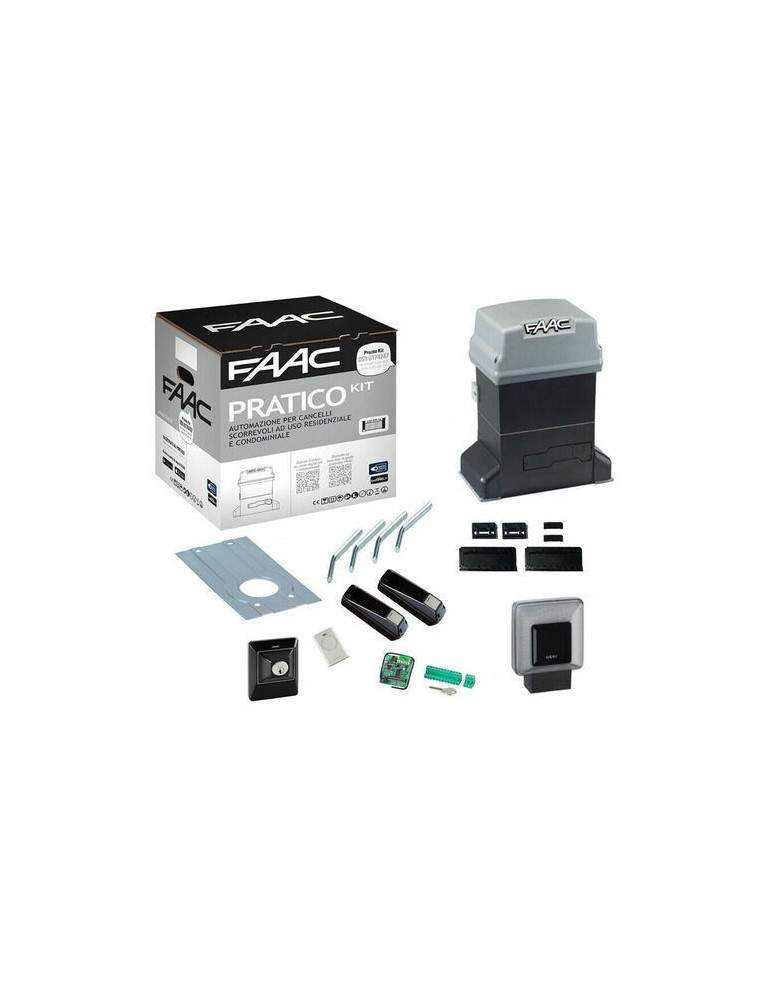 Kit Automazione Cancello Battente A Bagno D'olio PRATICO KIT 230v 600kg -Garanzia Italia- FAAC - 10564944