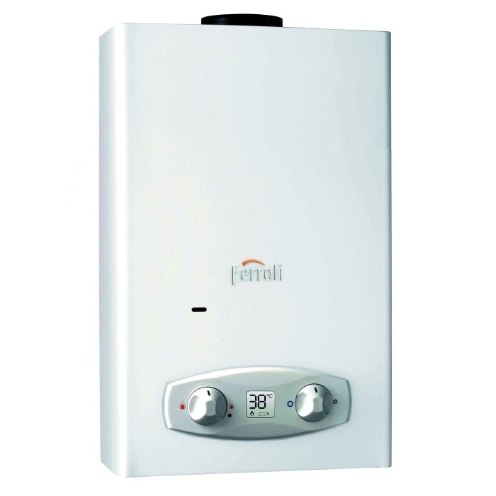 Scaldabagno Istantaneo A Camera Aperta A Gas Gpl 14L/min Zefiro Eco 14 FERROLI - GCA1PLAA