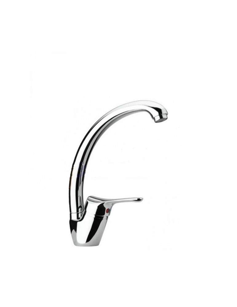 Miscelatore Monoforo Lavello A Canna Alta Tubo Orientabile Cromato Pilot PAINI - 04CR570P1