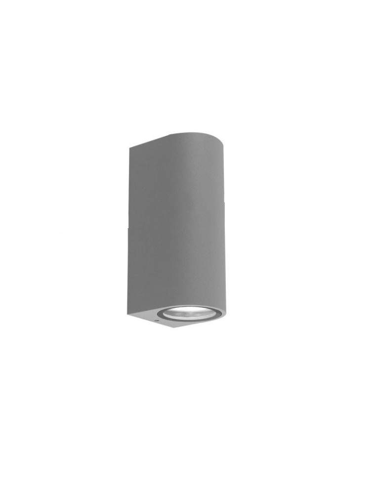 Applique Led Lampada Da Muro In Alluminio CORDOVA 2 Grigio Marina Doppia Emissione BOT LIGHTING - CORDOVA2M