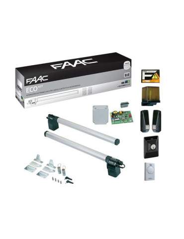 Automazione Cancelli A battente Eco Kit Green 230V FAAC - 105632445