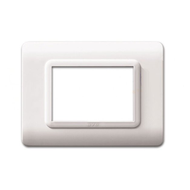 Placca Cornice TECNOPOLIMERO 44 Bianco 3Mod AVE - 44PY03B