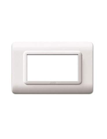 Placca Cornice TECNOPOLIMERO 44  Bianco 4Mod. AVE - 44PY04B