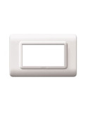 Placca Cornice TECNOPOLIMERO 44  Bianco 4Mod. AVE - 44PY04B