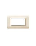 Placca Cornice TECNOPOLIMERO 44 Sabbia 4Mod. AVE - 44PY04SA