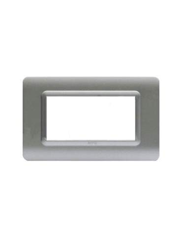 Placca Cornice TECNOPOLIMERO 44 Argento Opaco 7Mod AVE - 44PY07AO