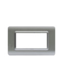 Placca Cornice TECNOPOLIMERO 44 Argento Opaco 7Mod AVE - 44PY07AO
