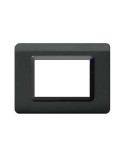 Placca Cornice TECNOPOLIMERO 44 Grigio Scuro Lucido 3Mod AVE - 44PY03GSL