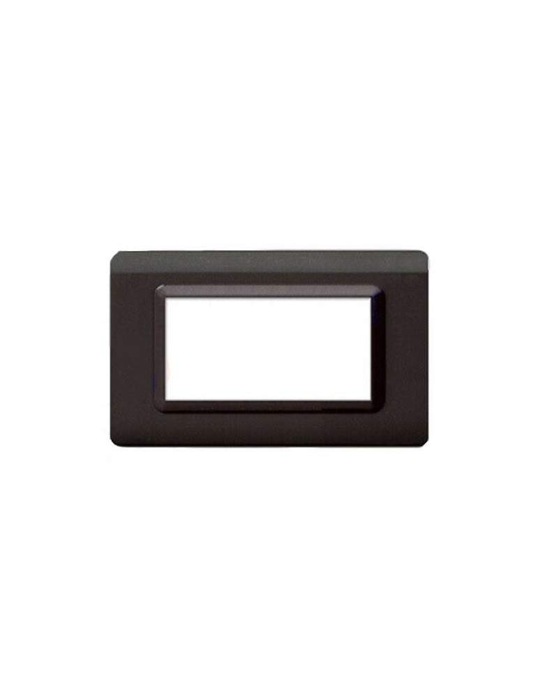 Placca Cornice TECNOPOLIMERO 44 Grigio Scuro Lucido 4Mod AVE - 44PY04GSL