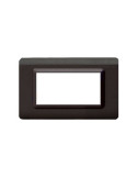 Placca Cornice TECNOPOLIMERO 44 Grigio Scuro Lucido 4Mod AVE - 44PY04GSL