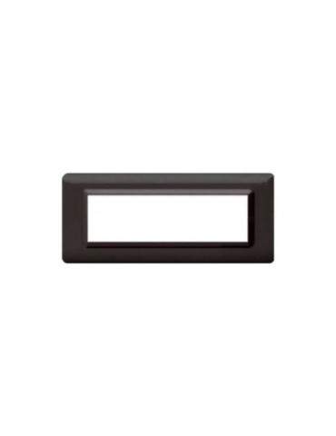 Placca Cornice TECNOPOLIMERO 44 Grigio Scuro Lucido 7Mod AVE - 44PY07GSL