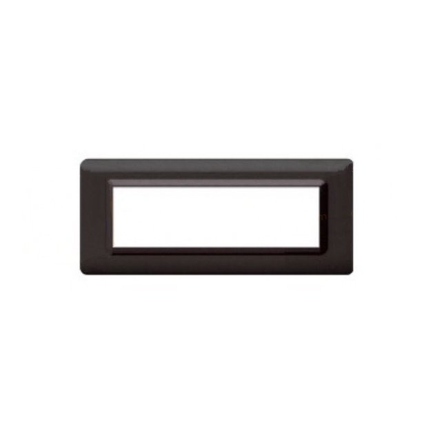 Placca Cornice TECNOPOLIMERO 44 Grigio Scuro Lucido 7Mod AVE - 44PY07GSL