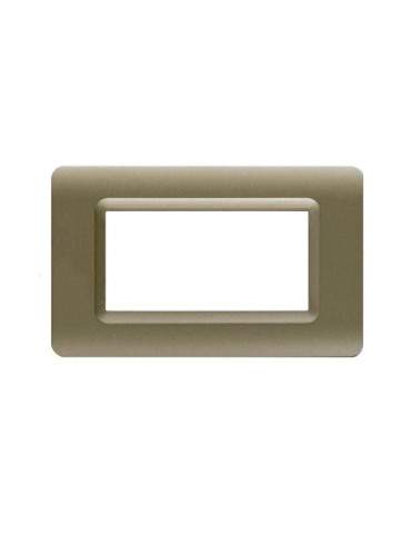 Placca Cornice TECNOPOLIMERO 44 Champagne 4Mod AVE - 44PY04CHO