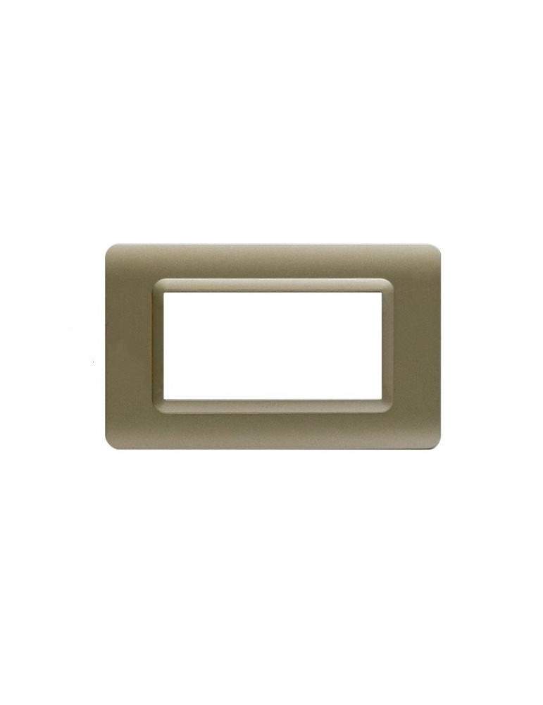 Placca Cornice TECNOPOLIMERO 44 Champagne 4Mod AVE - 44PY04CHO