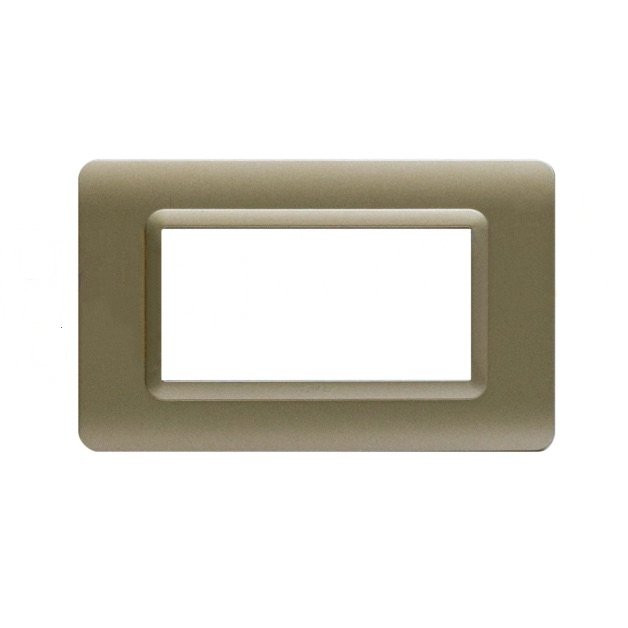 Placca Cornice TECNOPOLIMERO 44 Champagne 4Mod AVE - 44PY04CHO