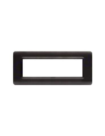 Placca Cornice TECNOPOLIMERO 44 Grigio Scuro Metallizzato 7Mod AVE - 44PY07GSM