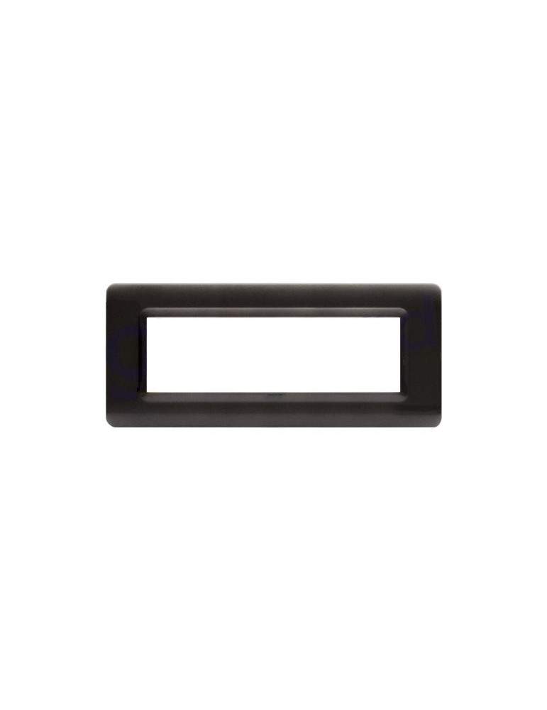 Placca Cornice TECNOPOLIMERO 44 Grigio Scuro Metallizzato 7Mod AVE - 44PY07GSM