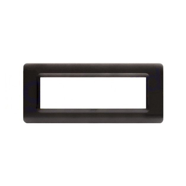 Placca Cornice TECNOPOLIMERO 44 Grigio Scuro Metallizzato 7Mod AVE - 44PY07GSM