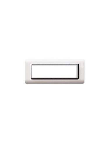 Placca Cornice TECNOPOLIMERO 44 Bianco Cornice Cromata 7Mod AVE - 44PY07BLC