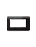 Placca Cornice TECNOPOLIMERO 44 Nero 4Mod AVE - 44PY04NAL