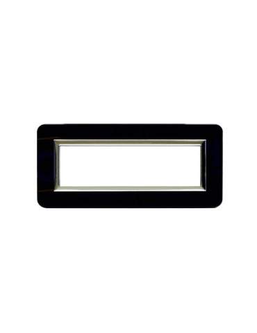Placca Cornice TECNOPOLIMERO 44 Nero 7Mod AVE - 44PY07NAL
