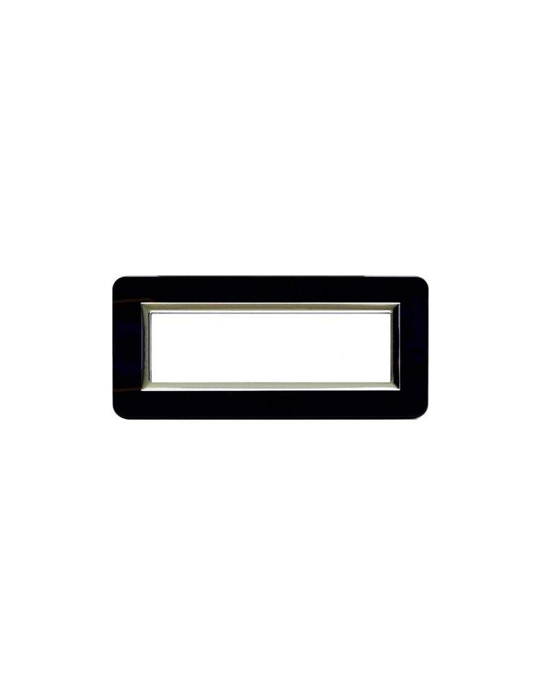 Placca Cornice TECNOPOLIMERO 44 Nero 7Mod AVE - 44PY07NAL