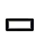 Placca Cornice TECNOPOLIMERO 44 Nero 7Mod AVE - 44PY07NAL