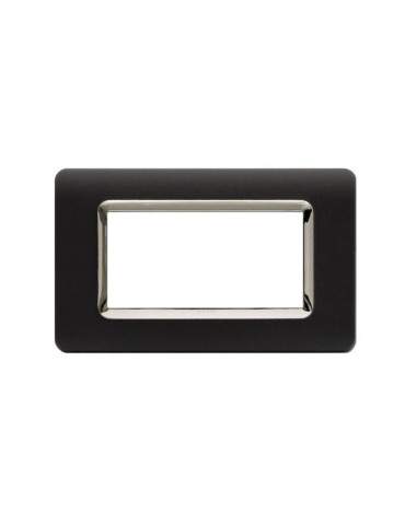 Placca Cornice TECNOPOLIMERO 44 Grigio Tekla Cornice Cromata 4Mod AVE - 44PY04GTKC