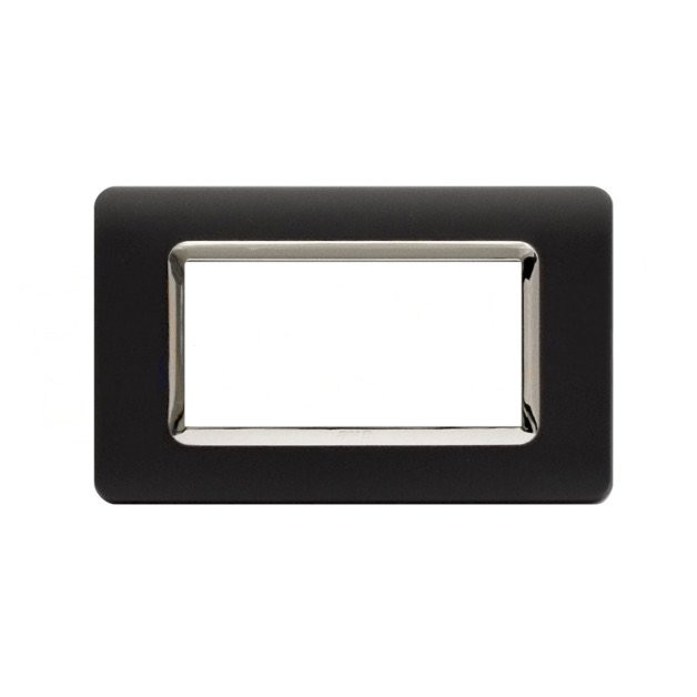 Placca Cornice TECNOPOLIMERO 44 Grigio Tekla Cornice Cromata 4Mod AVE - 44PY04GTKC