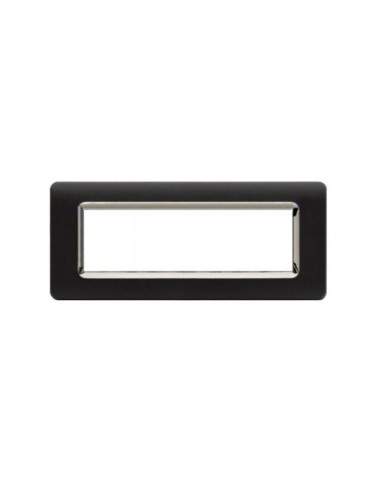 Placca Cornice TECNOPOLIMERO 44  Grigio Tekla Cornice Cromata 7Mod AVE - 44PY07GTKC