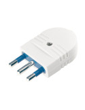 Spina Mobile Serie Azzurra Standard Italiano 2P+T 16A Bianca Plug White SCAME - 104.4003