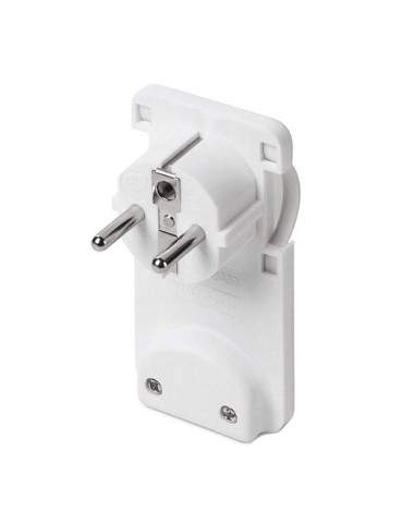 Spina Piatta Salvaspazio Serie Unel Schuko 16A Bianca SCAME - 130.2064