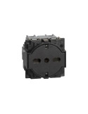 Presa Flat 16A Standard Tedesco Italiano Nero Living Now BTICINO - KG4140A16F