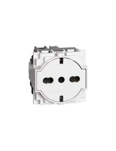 Presa Flat 16A Standard Tedesco Italiano Bianco Living Now BTICINO - KW4140A16F