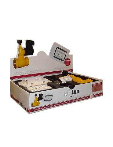 Kit Life Rilevatore Fughe Gas Metano Incasso Dedector Gas Antracite GECA - 36671121