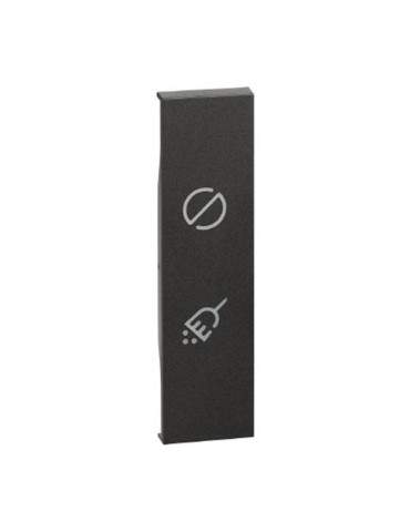 Cover Commutatore Per Hotel Non Disturbare E Riordinare Nero 1Modulo Living Now BTICINO - KG11H