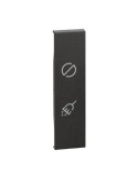 Cover Commutatore Per Hotel Non Disturbare E Riordinare Nero 1Modulo Living Now BTICINO - KG11H