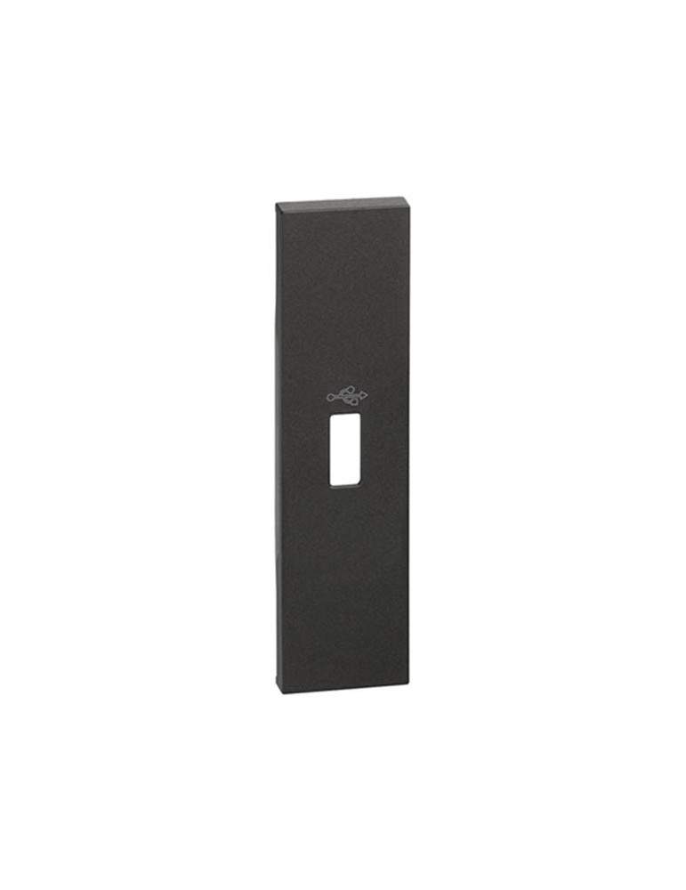 Cover Connettore USB Nero 1modulo Living Now BTICINO - KG10P