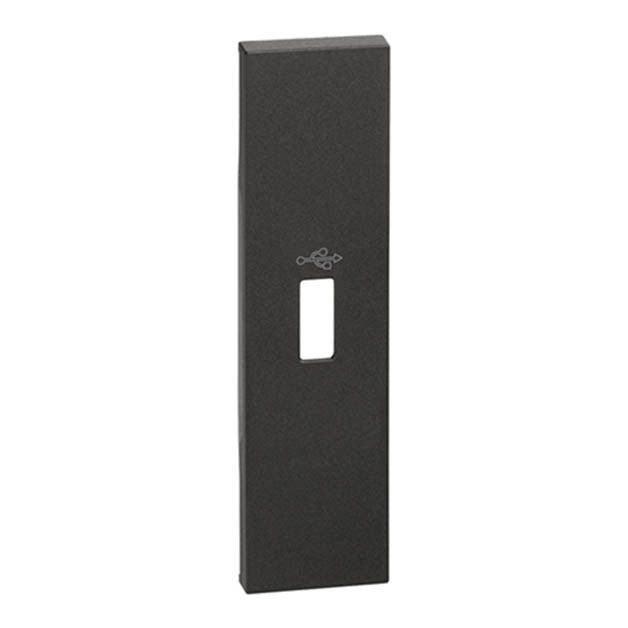 Cover Connettore USB Nero 1modulo Living Now BTICINO - KG10P
