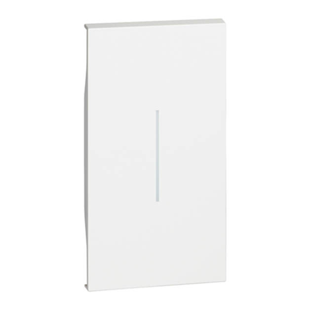 Cover Illuminabile Per Comando 2 Moduli Bianco Living Now BTICINO - KW01M2