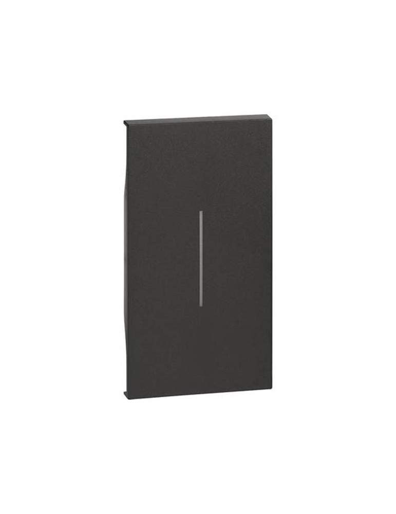 Cover Illuminabile Per Comando 2 Moduli Nera Living Now BTICINO - KG01M2