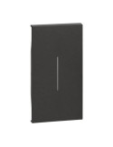Cover Illuminabile Per Comando 2 Moduli Nera Living Now BTICINO - KG01M2